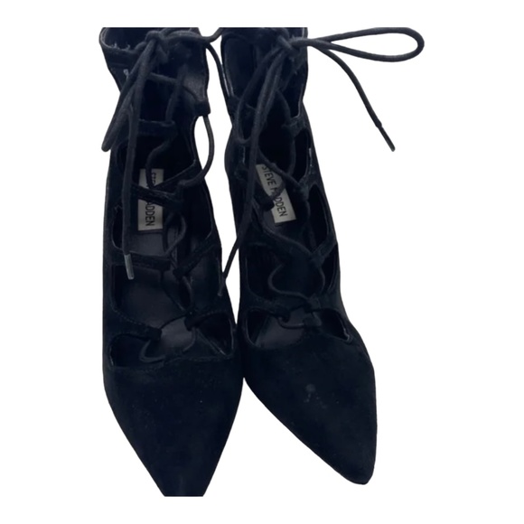 Steve Madden Suede Toe Up HighHeels Size 7.5 - Picture 3 of 4